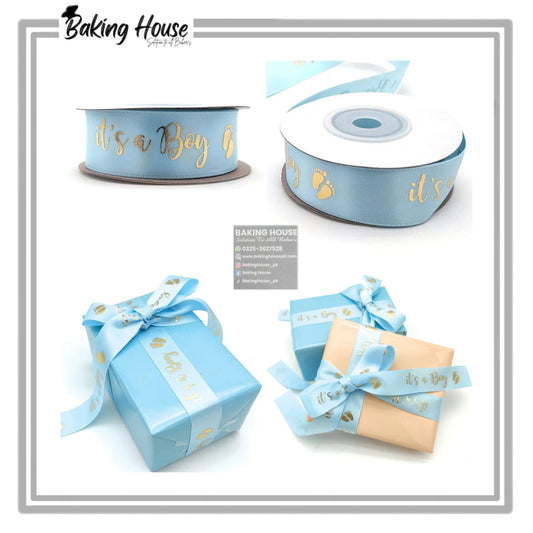 It's A Boy Ribbon For Cake Decorating (10yard)