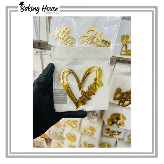 5pcs Acrylic Mother's Day Tags For Cake Decorating