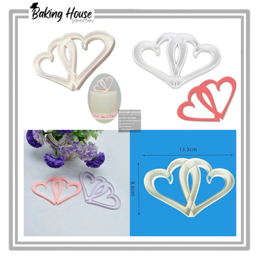 2pcs Multi Heart Cutter For Cake Decorating
