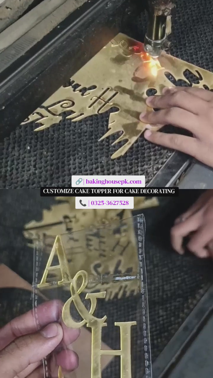 Load video: Submit the details and get the customize topper of your cake