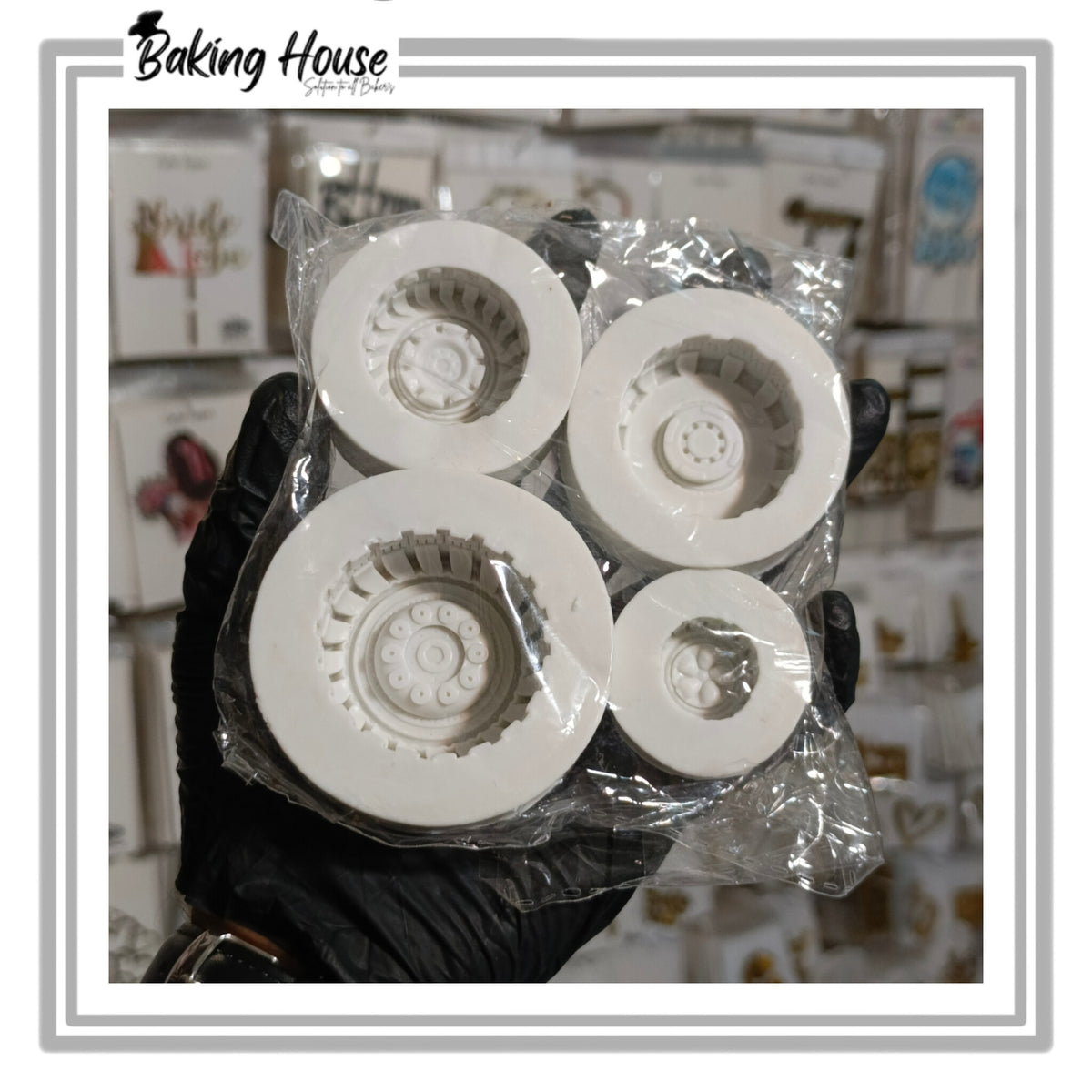 Pack - 4 Tire Silicon Fondant Mould For Cake Decorating