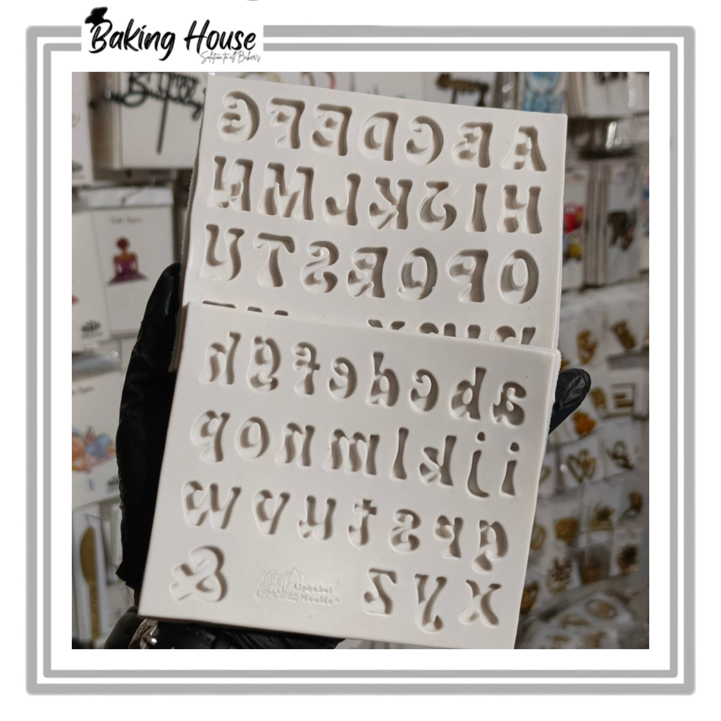 Pack - 2 Upper & Lower Silicon Fondant Mould For Cake Decorating