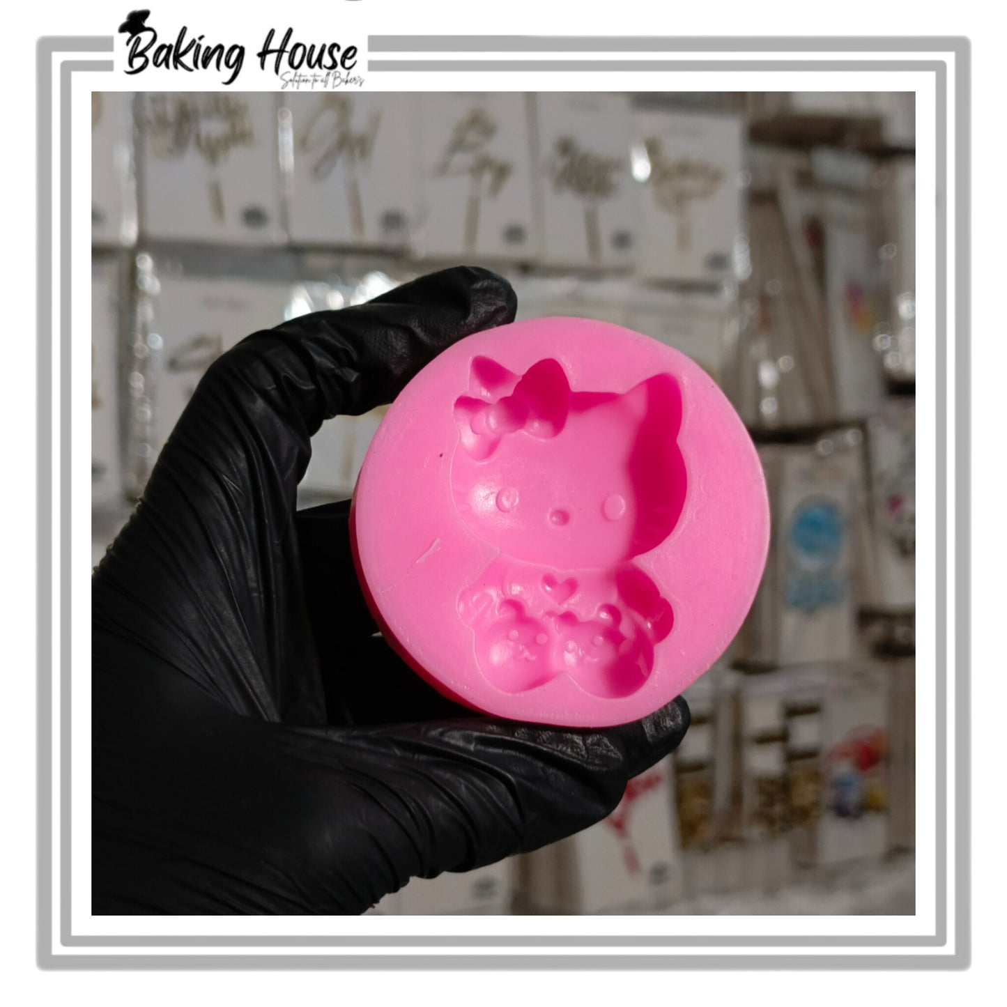 Hello Kitty Silicon Fondant Mould For Cake Decorating