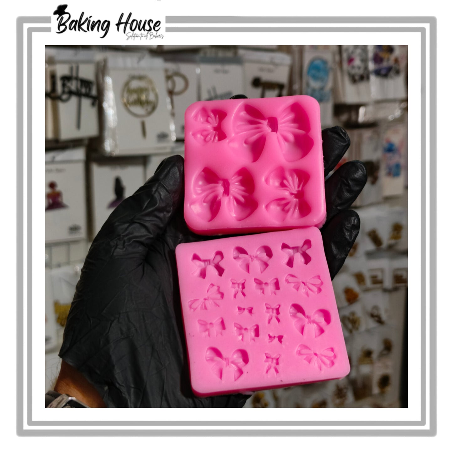 Pack - 2 Bow Silicon Fondant Mould For Cake Decorating