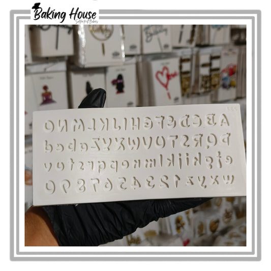 Mini Alphabet & Number Silicon Fondant Mould For Cake Decorating